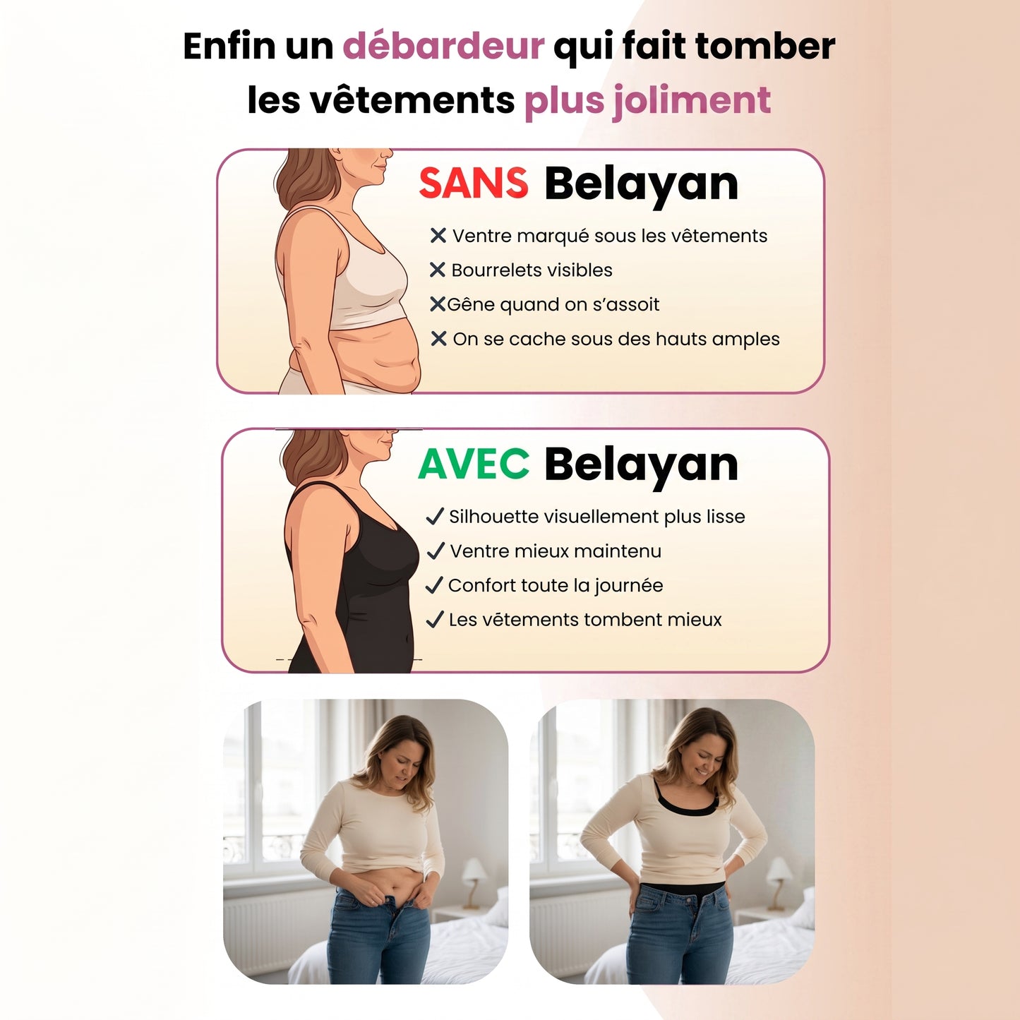 Belayan - Débardeur Gainant